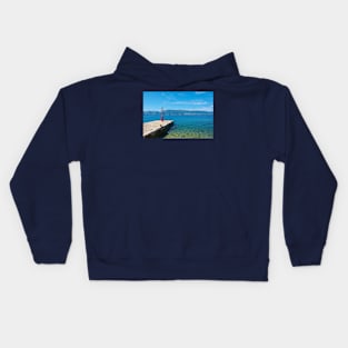 Glavotok Lighthouse, Croatia Kids Hoodie